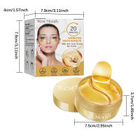 Mascarilla de ojos de caracol dorado, eliminador de arrugas, antiojeras, hinchazón, reafirmante, diluye las líneas finas, parches hidratantes brillantes para los ojos - details 1