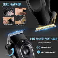 Solimpia Afeitadora eléctrica para hombres Recortadora de barba profesional Maquinilla de afeitar inalámbrica Recortadora de vello corporal Máquina de afeitar de vello facial recargable por USB para barbería HT-6267 - details 8