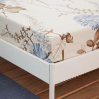 Sábana bajera de algodón estampada, sábanas para cama de cuatro esquinas con banda elástica (sin fundas de almohada), 1 ud. - details 56