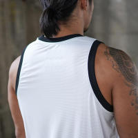 Summer Outdoor Sports Loose Sleeveless Singlet Men Training Running Breathable Tank Tops - details 4