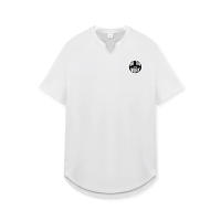 Gym Fitness Shirts Man Slim Fit Hip Hop Casual Clothing Summer Fashion Print Short Sleeve Breathable Quick Dry Elastic T-shirts - details 13