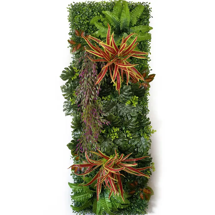 Alfombra de Césped de Plástico Tejida Paisajismo de Pared para Jardín y Hogar - 1