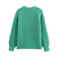 Women Long Sleeve Knit Cardigan Coat Autumn Winter Casual Outerwear Female Single Breasted Red Warm Christmas Sweater - details 12