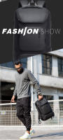 BANGE-Mochila de gran capacidad con carga USB para hombre y mujer, bolso de viaje informal Oxford, resistente al desgaste, a la moda, nuevo estilo - details 1