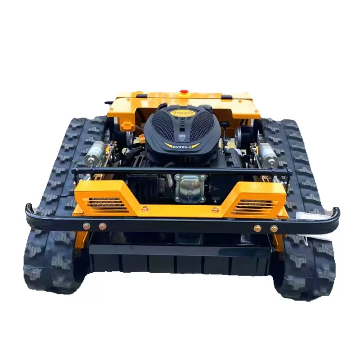 Cortacésped multifuncional de orugas con mando a distancia Motor homologado por la UE Homologado por la CE Alta eficacia de corte Motor de gasolina - 1