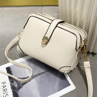 Bolso de Hombro de Moda para Mujer Bolso Cruzado de Cuero PU Bolso Pequeño Casual Bolso de Mensajero de Color Sólido - details 2