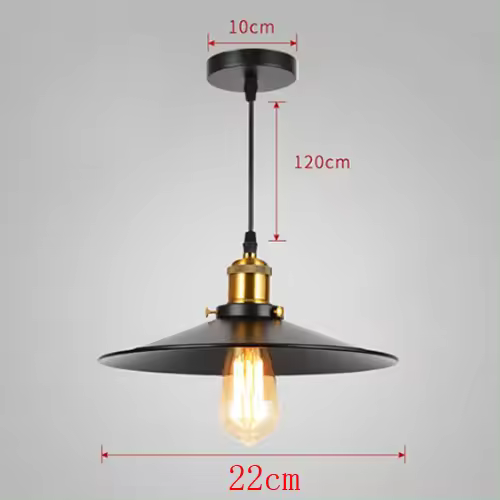 Lámpara colgante Industrial para Loft, lámpara colgante de estilo Retro americano, accesorio de iluminación para decoración del hogar - 1