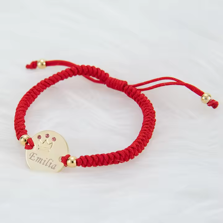 MIYOCAR-pulsera con nombre para bebé, brazalete con nombre personalizado, chapado en oro y plata de 14 quilates, 14k - 1