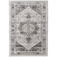 vidaXL Alfombra de interior/exterior diseño vintage ARBIZU 160x230 cm Color Rosa,  Multicolor,  Gris claro y mas Alfombras de área  Alfombra de Piso para Sala de Estar Dormitorio Habitación Salón - details 2