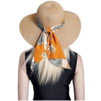 Kebedo Moda Sombrero de Paja Papel de alta calidad, Protección UV UPF 50+ | Visera Mujer Adulto de Verano Gorro Plegable Grande Lujo | Vacaciones Playa Sol Casual Talla Única ajustable 56-57CM marrón - details 3