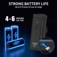 Sistema De Monitoreo Inalámbrico UHF Con Auriculares Profesional Digital Para Escenario Y Transmisión De Sonido Tarjeta De Sonido Receptor Y Transmisor - details 10