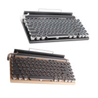 Teclado Mecánico Vintage Sin Cables De 83 Teclas Con Switches Azules Y Carcasa De Metal VBESTLIFE Para Escritorio - details 5