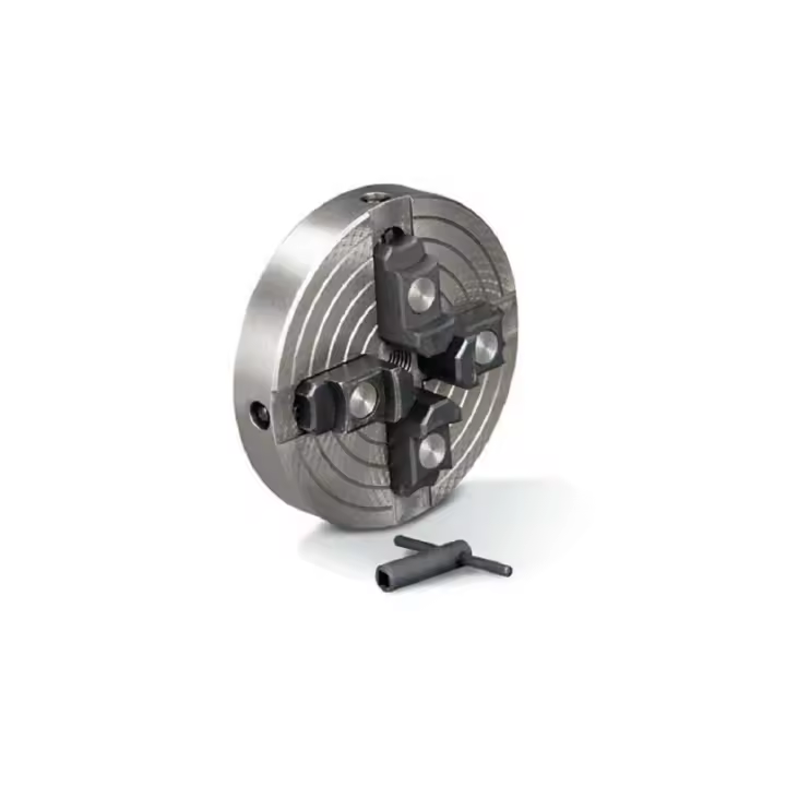 HOLZSTAR PLATO 4 GARRAS PARA TORNO DE MADERA Ø 150 MM. Rango de sujeción exterior: 42mm – 157 mm  Rango de sujeción interior: 22 mm – 59 mm  Rosca M33 - 1