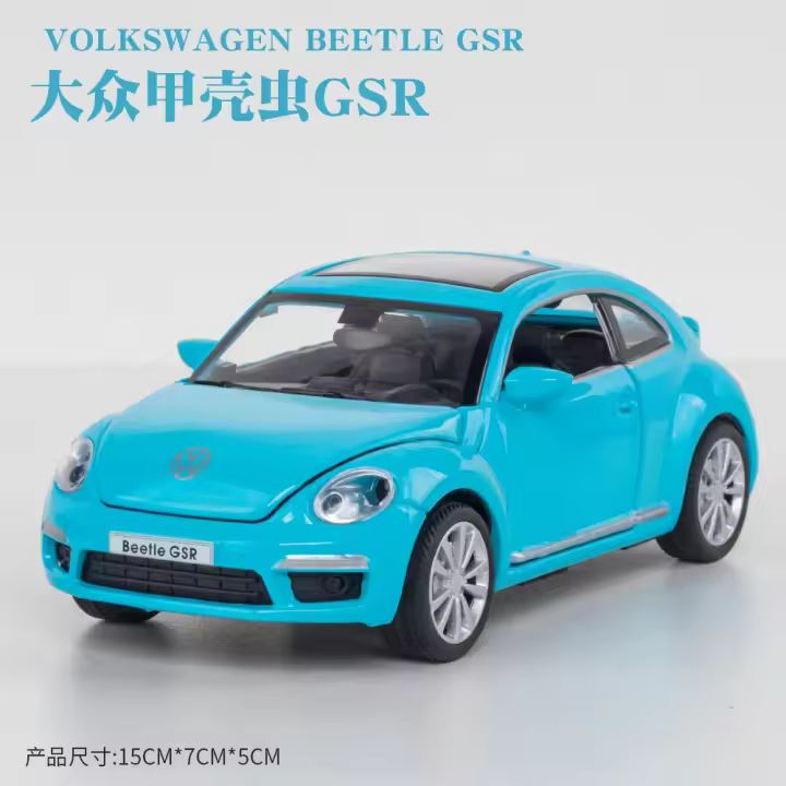 Volkswagen Beetle GSR 1:32 Modelo De Coche De Aleación Pull Back Para Niños Coche De Metal Para Negocios Modelo De Coche A134 - 1