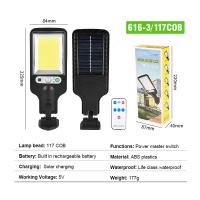 Lámpara De Pared Solar LED 108COB Para Exterior Con Sensor De Movimiento 3 Modos De Iluminación Seguridad Para Jardín Patio Camino Jardín - details 16