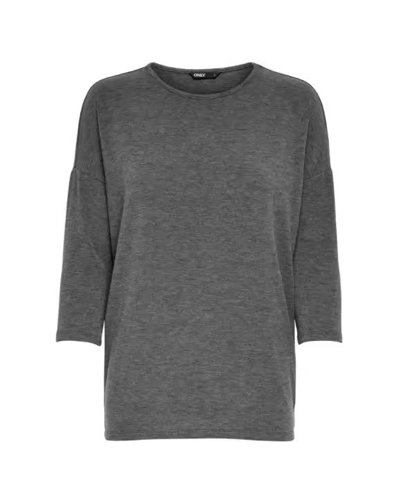 ONLY 15157920 GLAMOUR Camisetas Manga larga Mujer Gris - 1