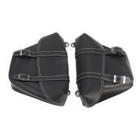 Bolsa Lateral De Motocicleta De Cuero PU Clásico Bolsa Herramientas Para Universal Cafe Racer Honda CB Custom Estilo Japón - details 4