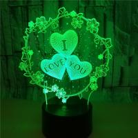 Lámpara De Noche 3D Nighdn 'I LOVE YOU' Regalo De San Valentín Para Novios Luz LED Colorida Decoración De Habitación Romántica Forma De Corazón - details 10