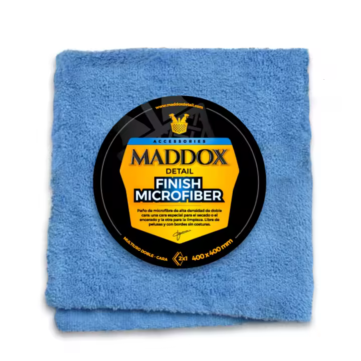 Maddox Detail - Finish Microfiber - Paño de Microfibra 40 x 40 cm. Robusta y sin Pelusa, de Dos Lados con Bordes Libres de Costuras. - 1