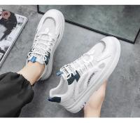 Zapatos De Hombre Primavera Verano Algodón Transpirable Casual Plataforma Bajo Blanco Moda 2024 Zapatillas De Cuero Artificial Talla Verdadera - details 22