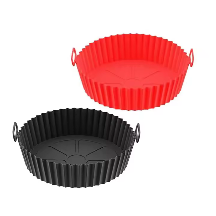 2pcs Molde silicona freidora de aire, air fryer, accesorios freidora de aire, 20 cms - 1