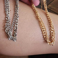 Juego De 2 PCS De Pulseras De Tobillo Minimalistas En Metal De Color Oro Para Mujer Accesorios De Moda Para El Pie Ajustable Y Versátil - details 5