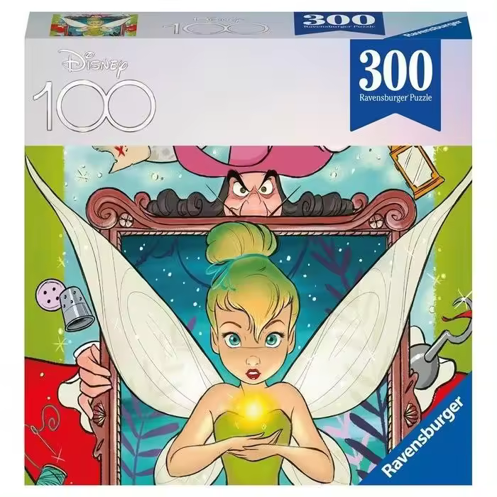 RAVENSBURGER PUZZLE 300PZ 100 ANIVERSARIO DISNEY ED.LIMITADA CAMPANELLIN PUZZLE 300 PZ. 100 ANIVERSARIO DISNEY 19x19x5 Cms. - 1