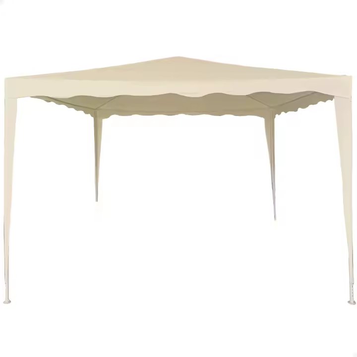Cenador desmontable jardín 300x300x240 cm crema Aktive - 1