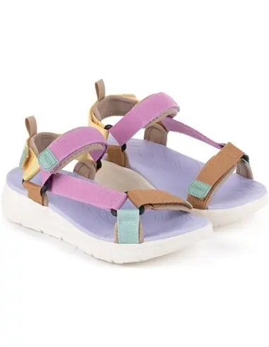 SANDALIAS DEPORTIVAS VELCRO MUJER YUMAS ZANZIBAR MALVA 52722 - 1