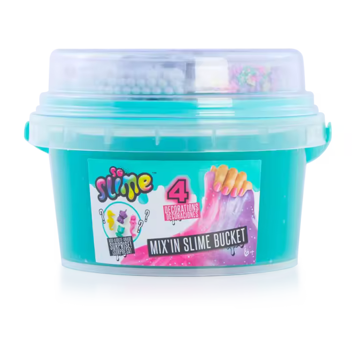 Cubo de Slime Mix'In con decoraciones - Slime Bucket with decorations - Premade Slime - So Slime - Canal Toys - SSC139 - 1