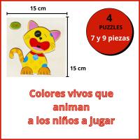 Puzzles de Madera Juguetes Educativos para niños de 2, 3, 4 años. Rompecabezas 3D de Madera Juguetes Montessori para Niños y Niñas. Aprendizaje y Diversión Garantizados. essential by natural bio pharma - details 2