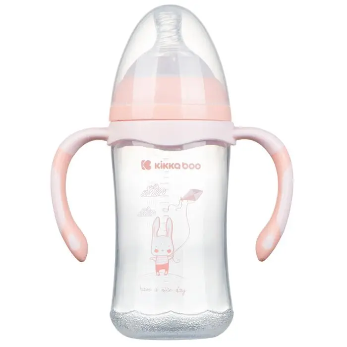 Biberão PP 260ml Kikka Boo Rabbit Melocotón - 1
