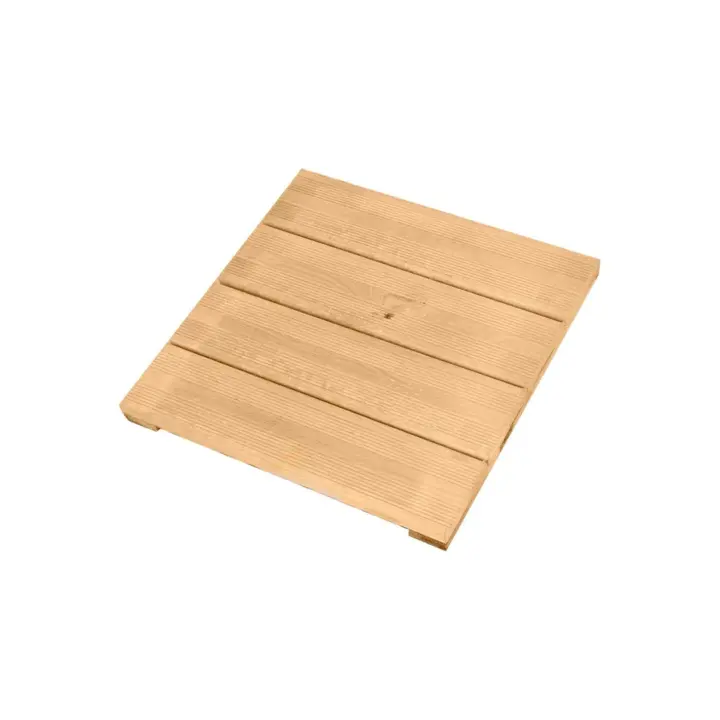 JARDIN202 - Tarima de madera de pino | Baldosa de madera para exterior y ducha | Protección Autoclave Nivel 3 - 1