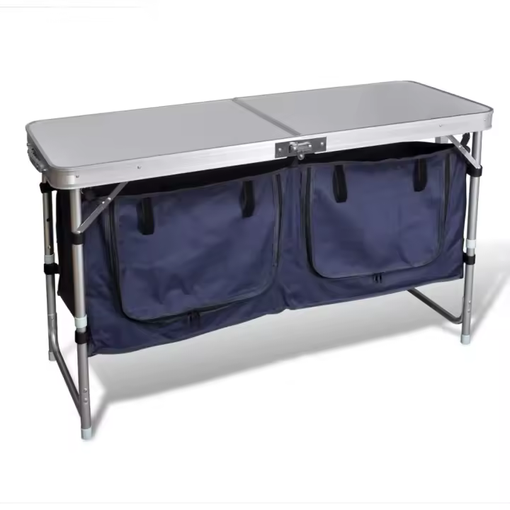 vidaXL Armario de camping plegable con estructura de aluminio - 1