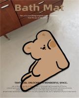 VIKAMA Alfombra Antideslizante Absorbente De Diatomita Con Diseño De Conejo Anormal Y Dibujos Animados Para Baño Entrada Piso Del Hogar - details 0