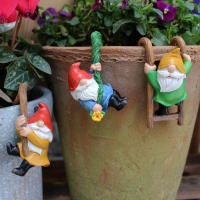 3pcs Encantadores Pendants De Resina Gnome Para Colgar Taza Florero Y Decoración Del Hogar Decoración De Jardín Al Aire Libre Paisaje De Macetas - details 5