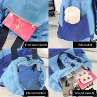 Mochila Ligera Y Impermeable De Viaje Al Aire Libre Con Colores Contrapuestos Mochila Diaria Versátil Moda Bolsos Para Hombres Y Mujeres - details 7