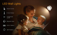 Lámpara De Pared LED Rotativa 360° Para Dormitorio Y Sala De Estar Iluminación Decorativa Para Lectura Y Decoración Del Hogar Material De Aluminio Fuente De Luz LED - details 10