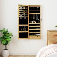 vidaXL Espejo con joyero y luces LED para pared - details 0
