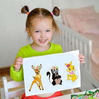 Pegatinas De Puzzle Disney Bambi 8/16 Hojas DIY Para Teléfono Portátil Equipaje Patineta Decoración Graffiti Divertido Regalo Para Niños - details 5
