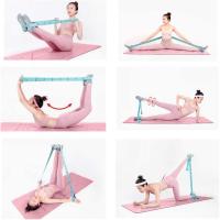 Stretching Straps Hamstring Stretcher Device Elastic Exercise Band Yoga Mat Carrying Straps Leg Exercise Equipment Stretching Strap With Loops For Fle - details 2