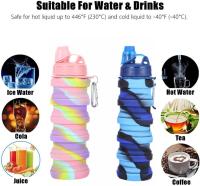 Botella de Agua plegable, botella de Agua mineral, botella de Agua para niños, botella de Agua Deportiva. - details 0
