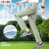Pantalones De Deporte Al Aire Libre Para Hombres 5XL Con Bolsillos Cierre De Cremallera Secado Rápido Talla Media Estilo Casual Color Negro Azul Oscuro Verde - details 8
