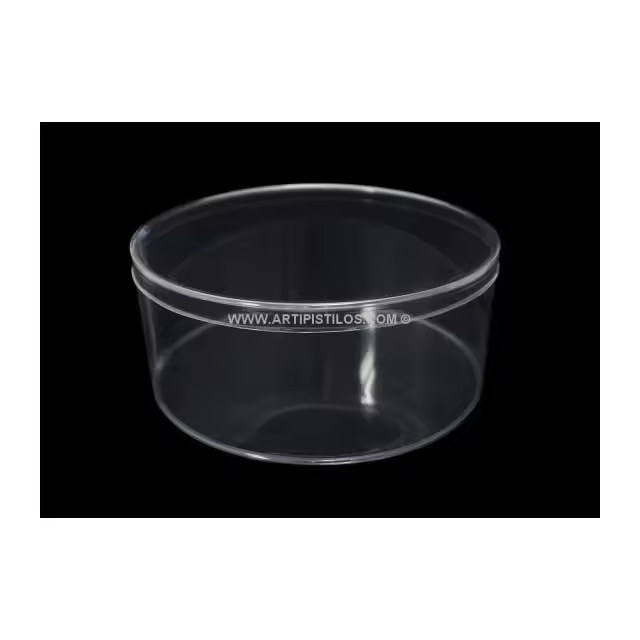 Caja Cilíndrica PVC Transparente para Tocados de Alta Resistencia - 1