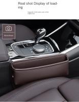 Organizador De Espacio Para Asiento Del Coche Peugeot 2008 3008 5008 2011-2024 Caja De Almacenamiento Con Porta Llaves Tarjeta Y Teléfono Accesorios Para Coche Material PU Cuero - details 12