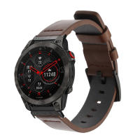 Correa De Reloj De Cuero Genuino 22mm Para Garmin Fenix 6X 6 pro 7X 7 Easyfit Wristband Fenix 5 5X plus 3 3HR Compatible Con Hombres Y Mujeres - details 1
