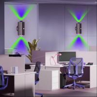2Pcs Luz Nocturna LED Sensor De Movimiento Recargable USB Con Montaje Magnético Luz De Pared Para Interior 15 Colores RGB Iluminación Para Escaleras - details 4