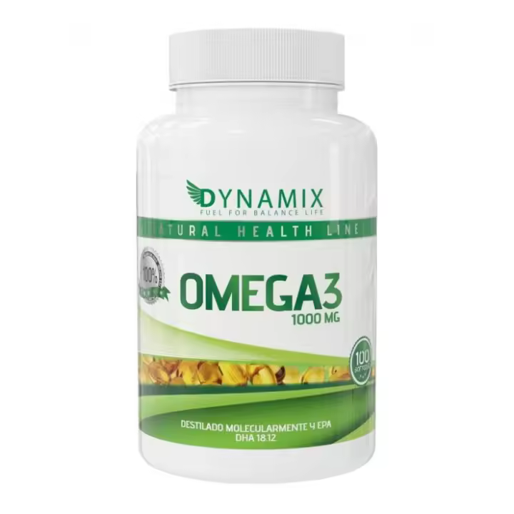 DYNAMIX Omega 3 100 Cápsulas - Fortalece Neuronas, Mantiene Corazón Sano - 1