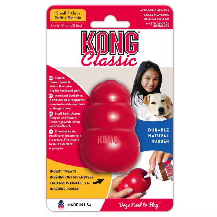 KONG Classic rojo juguete rellenable para perros talla S - 1