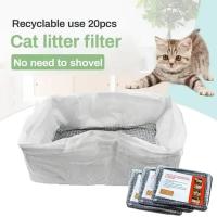 Bolsas De Arenero Para Gatos 10Pcs Con Cierre Y Red Filtro Reutilizables Bolsas De Papel Para Caja De Arenero Gruesas - details 0